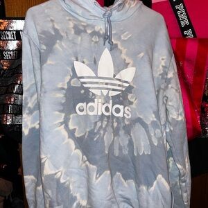 adidas Blue Tie-Dye Hoodie